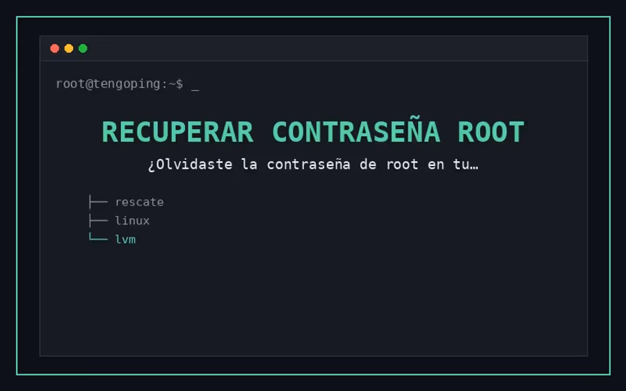 Recuperar contraseña root con livecd y LVM